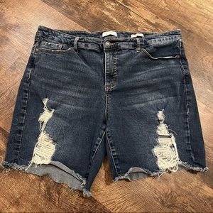 Sofia Jeans by Sofia Vergara Gabriella Bermuda Jean Shorts Size 16